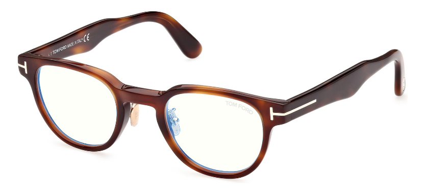 [Shiny Classical Havana - "t" Logo - Blue Block]