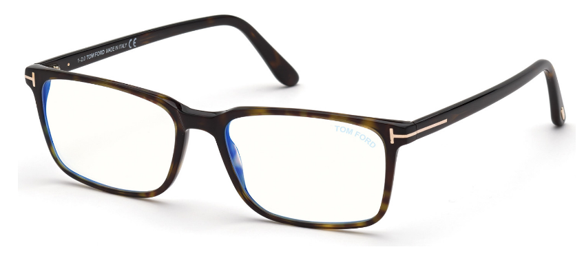 [Shiny Dark Havana - Shiny Rose Gold "t" Logo - Blue Block]