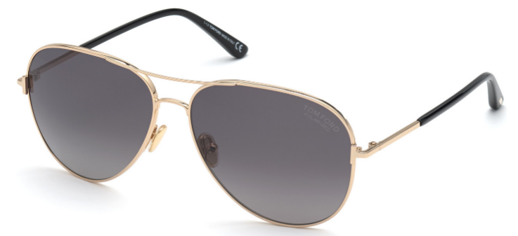 [Shiny Rose Gold - Black - Polarized Gradient Smoke]