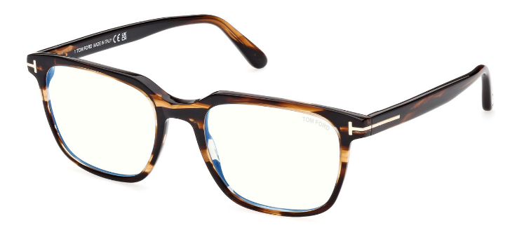 [Shiny Striped Brown - "t" Logo - Blue Block]