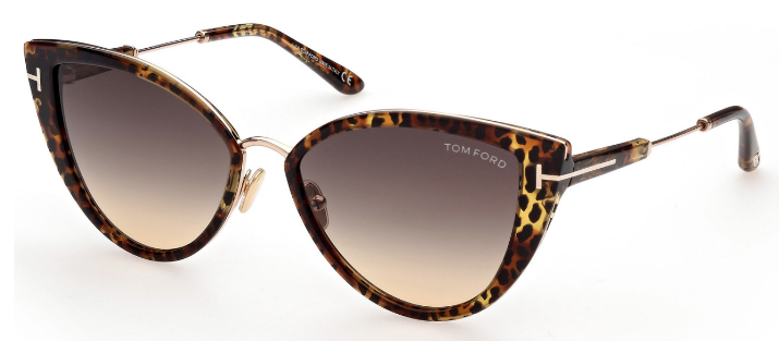 [Leopard Vintage Havana W. Rose Gold - Grad. Smoke-To-Yellow]