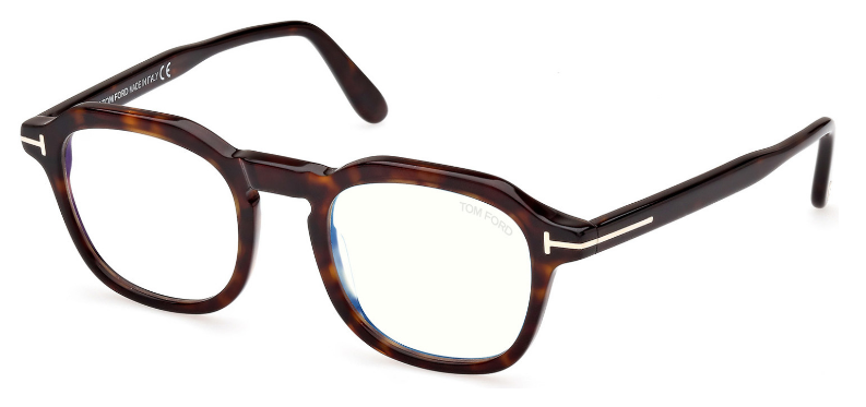 [Shiny Dark Havana - "t" Logo - Blue Block]