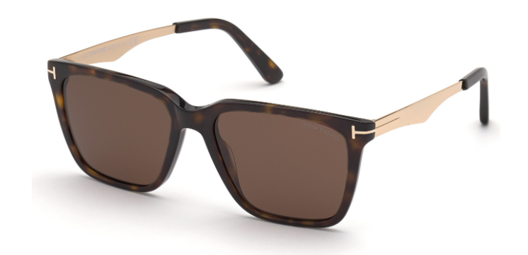 [Shiny Classic Dark Havana W. Shiny Rose Gold Temples - Brown]