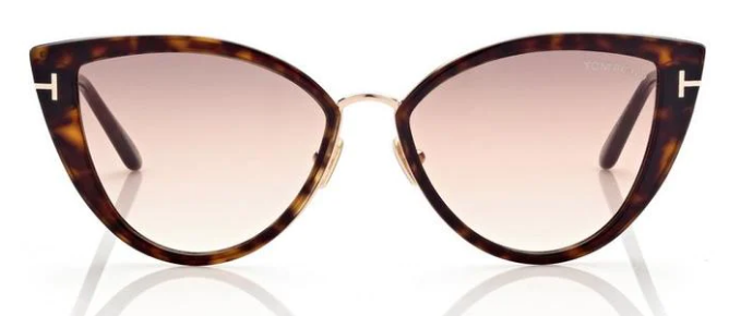 [Shiny Classic Dark Havana W. Rose Gold - Grad. Brown-To-Sand]