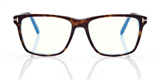 [Shiny Dark Havana - "t" Logo - Blue Block]