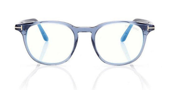 [Shiny Transparent Blue -  "t" Logo - Blue Block]