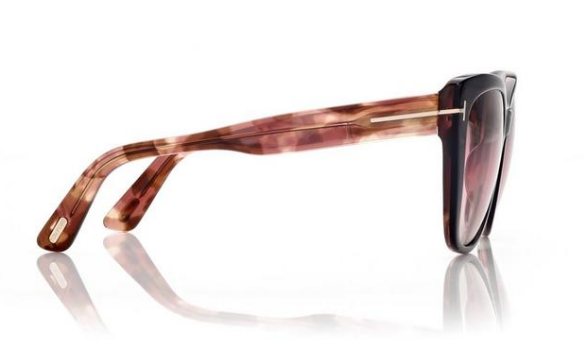 [Shiny Black & Antique Pink Havana - Grad. Brown - Pink -  Sand]