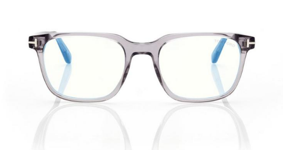 [Shiny Transparent Grey - "t" Logo - Blue Block]