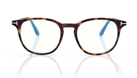 [Shiny Dark Havana - "t" Logo - Blue Block]