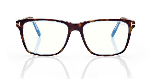 [Shiny Bilayer Transp Blue & Classic Havana - "t" Logo - Blue Block]