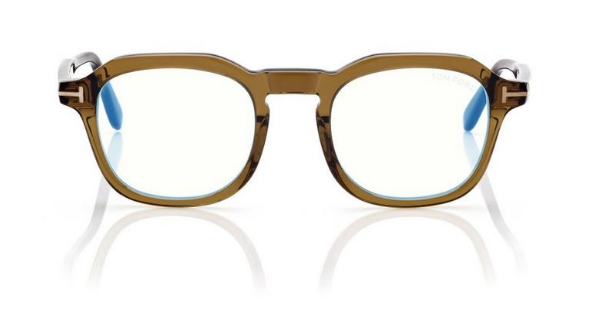 [Shiny Transparent Olive - "t" Logo - Blue Block]