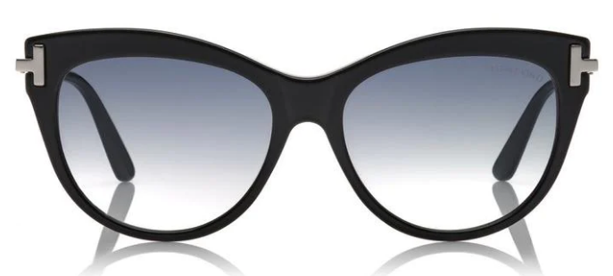 [Shiny Black W. Shiny Palladium Temples - Smoke Lenses]