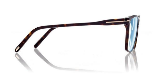 [Shiny Dark Havana - "t" Logo - Blue Block]