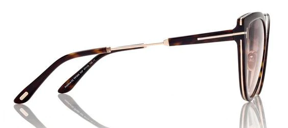 [Shiny Classic Dark Havana W. Rose Gold - Grad. Brown-To-Sand]