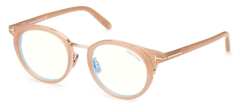 [Shiny Semi - Milky Pink "t" Logo - Blue Block]