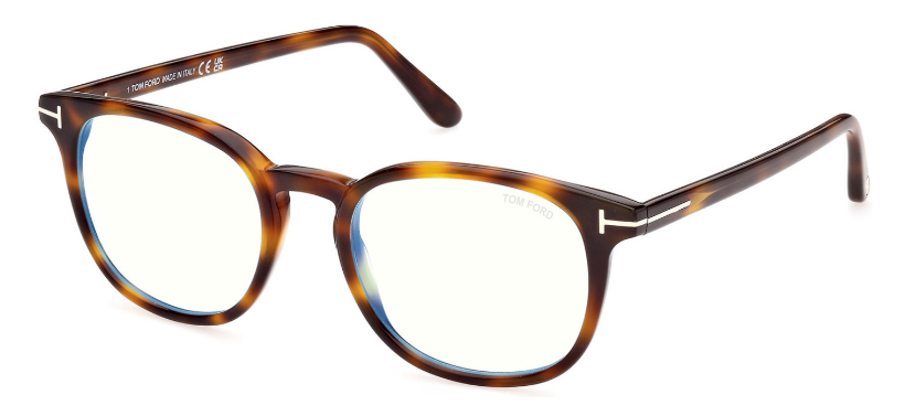 [Shiny Blonde Havana -"t" Logo - Blue Block]